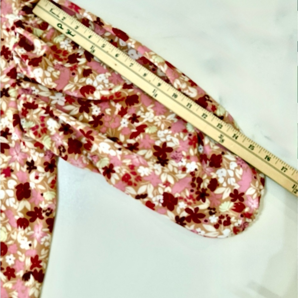 Nanette Lepore Red and Pink Floral Blouse - Picture 7 of 9